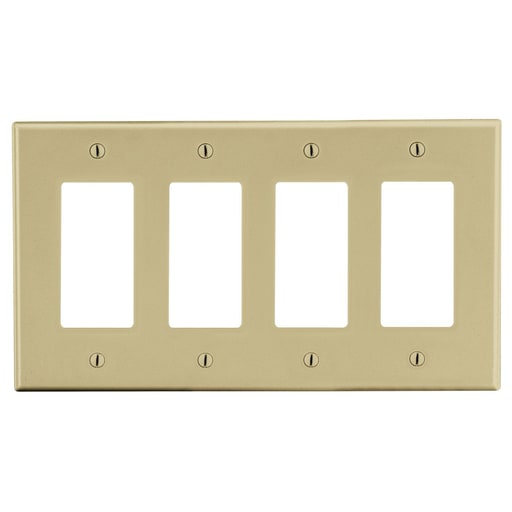 Hubbell Wiring Device - HWDK P264I WALLPLATE, 4-G, 4) DEC,