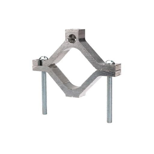 Burndy - Burndy GC22A Mechanical Grounding Connector, Cable to Water Pipe, 6 AWG - 250 kcmil, 2-1/2" - 4" Pipe, Al/Cu Rated
