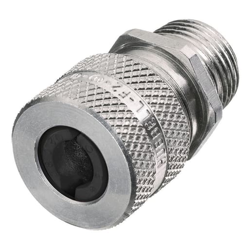 Hubbell Wiring Device - Hubbell SHC1016 1/2 Inch Male Threaded 0.25 to 0.31 Inch Machined Aluminum Straight Cord Connector