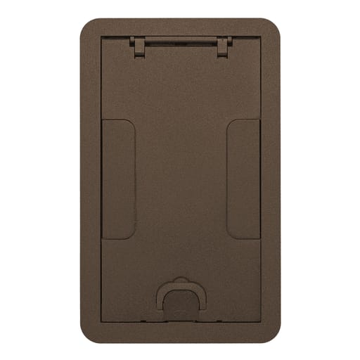 Hubbell Wiring Device - Hubbell 24GCCVRBRZ CFB2G & CFB4G Rectangular Series, Surface Cover Assembly, Bronze Powder Paint Finish