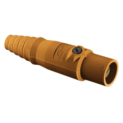 Hubbell Wiring Device - Hubbell HBL300MO Single Pole, 300A Male Plug, ORANGE