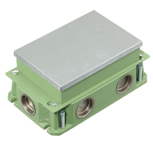 Hubbell Wiring Device - HWDK FB4233 RECT FLOORBOX, CAST IRO