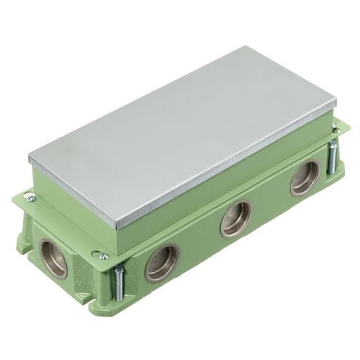 Hubbell Wiring Device - HWDK FB4333 RECT FLOORBOX, CAST IRO