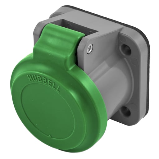 Hubbell Wiring Device - Hubbell HBLNCGN Single Pole, NON-MET COVER, GREEN