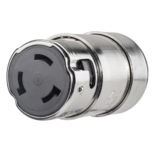 Hubbell Wiring Device - Hubbell HBL63CM64 50 Amp 125/250 Volt 3-Pole 4-Wire Locking Connector Body