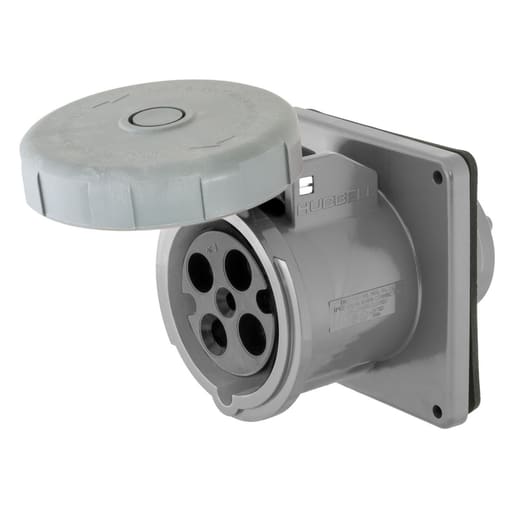 Hubbell Wiring Device - Hubbell M4100R12 Marine PS Receptacle, 3P4W, 100A 125/250V