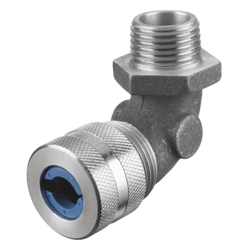 Hubbell Wiring Device - Hubbell NHC1023 1/2 Inch Male Threaded 0.38 to 0.5 Inch Machined Aluminum 90 Degree Cord Connector