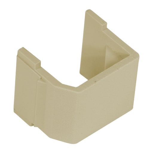 Hubbell Wiring Device - Hubbell SFBE10 Blank Ivory Snap-Fit Modular Connector