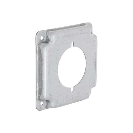 Raco Manufacturing - Raco 810C 4" Square Exposed Work Cover, 30-50A Receptacle 2.141" Diameter