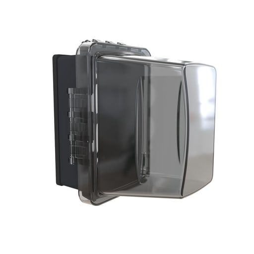 Taymac / Hubbell - Taymac MM710C 1-Gang Weatherproof In-Use Cover, Horizontal/Vertical, 16-in-1, 4-3/4 in. Deep, Clear