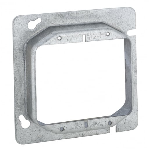 Raco Manufacturing - Raco 819 4-11/16" Square Mud-Ring, For 2 Devices, Raised 1"