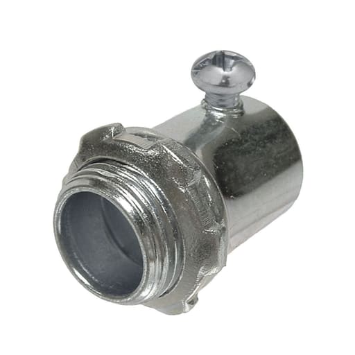 Raco Manufacturing - Raco 2144 3-1/2" EMT or Rigid/IMC Set Screw Connector, Steel - Non-Insulated