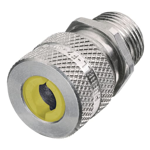 Hubbell Wiring Device - Hubbell / Kellems SHC-1037 3/4" x .63"-.75" Straight Male Cord Connector - Aluminum