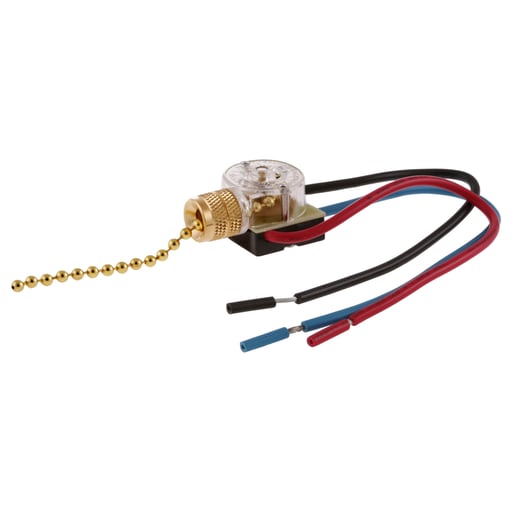 Hubbell Wiring Device - Hubbell RL120 PULL CHAIN 2 CIRC 6A 125V L1/L2/L1+L2/