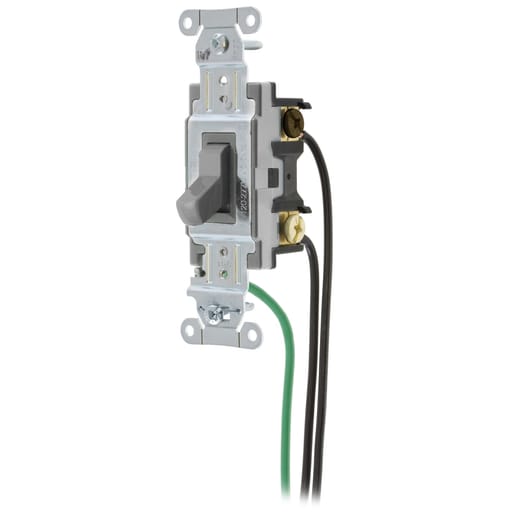 Hubbell Wiring Device - HWDK CSL415GY SWITCH, SPEC, 4W, 15A