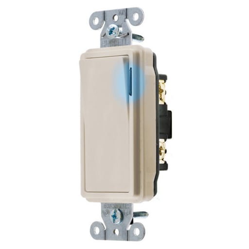 Hubbell Wiring Device - HWDK DS120ILLA SWITCH, DECO SER, SP