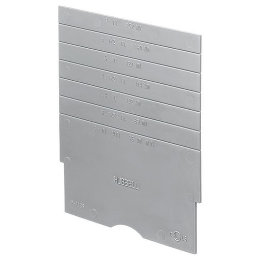 Hubbell Wiring Device - Hubbell S1DIV1 Concrete Floor Box Fire Rated Poke-Through Device Divider Plate