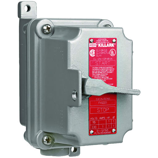 Killark - Killark FXS-28C FXS Series - Aluminum Dead-End 3-Pole Tumbler Switch Unit - Factory Sealed - Hub Size 3/4" - 15A