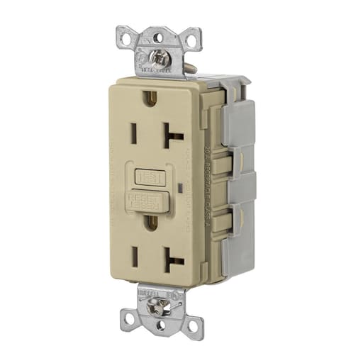 Hubbell Wiring Device - HWDK SNAPGF20I 20A 125VAC COMM SNA