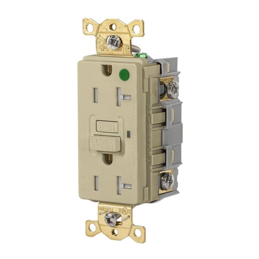 Hubbell Wiring Device - HWDK GFRTW83I 20A 125VAC COMM HG TR
