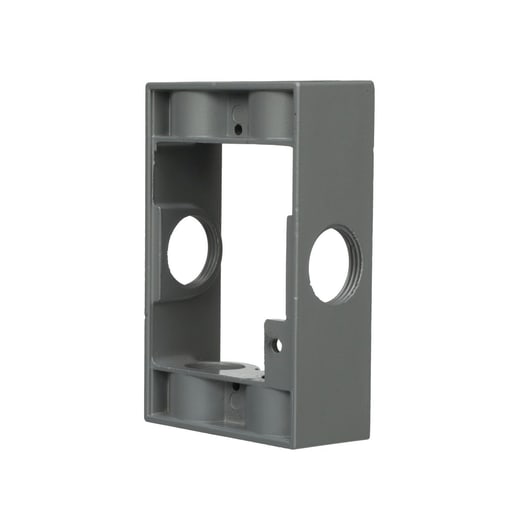 Raco Manufacturing - Raco 5405-0 (WE162) Single Gang Weatherproof Extension Adapter, 1-1/2" Deep, (6) 3/4" Hubs