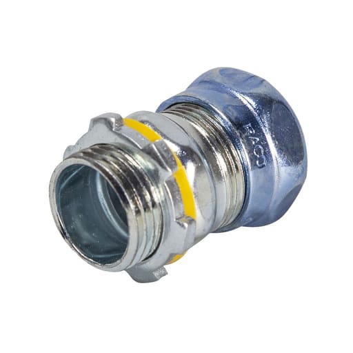 Raco Manufacturing - Raco 2902RT 1/2" EMT Raintight Compression Connector, Uninsulated, Steel