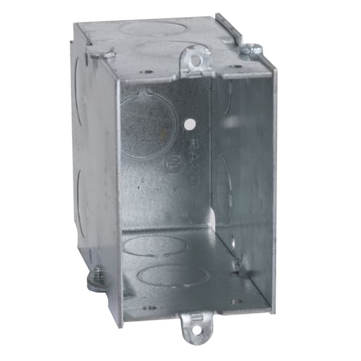 Raco Manufacturing - Raco 592 3" x 2" Switch Box, Gangable, 3-1/2" Deep, Nine 1/2" KO's