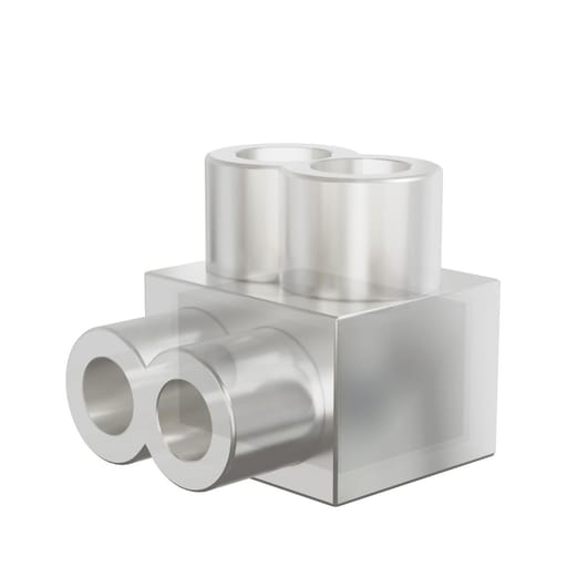 Burndy - Burndy BIT4 Aluminum Multiple Tap Connector, Clear Insulated, 2 Port, 1 Sided Entry, 14-4 AWG, Al/Cu Rated