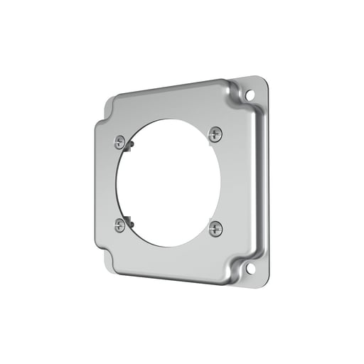 Raco Manufacturing - Raco 813C 4" Square Cover, Exposed Work, 2.625" dia. 30-60A Receptacle