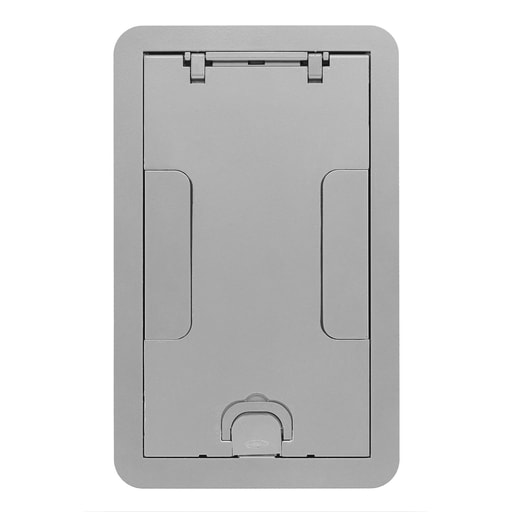 Hubbell Wiring Device - Hubbell 24GCCVRALU CFB2G & CFB4G Rectangular Series, Surface Cover Assembly, Aluminum Powder Paint Finish