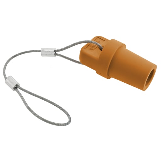 Hubbell - Hubbell HBLMCAPO Orange Male Cam Type Plug/Receptacle Protective Cap