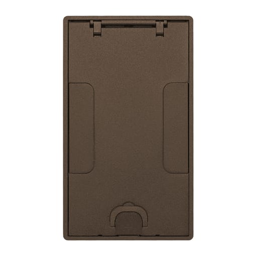 Hubbell Wiring Device - Hubbell 24GTCVRBRZ CFB2G & CFB4G Rectangular Series, Flush Cover Assembly, Bronze Powder Paint Finish
