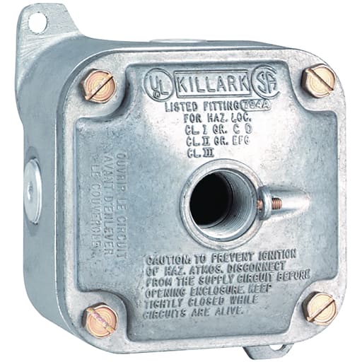 Killark - Killark JALX-22 JALX-Series - Aluminum Outlet Body With Cover - With Hub Cover - Box Hub Size 3/4" - Cover Hub Size 3/4"