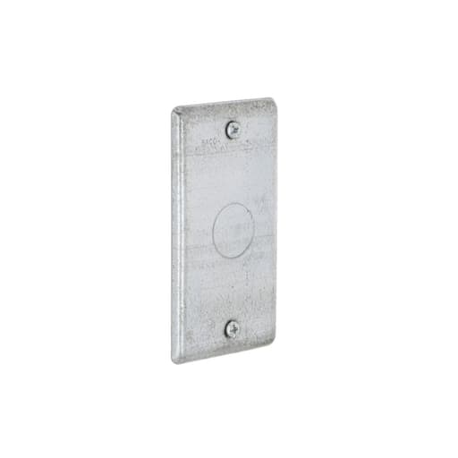 Raco Manufacturing - Raco 861 Steel Handy Box Cover, 1/2" Knockout in Center