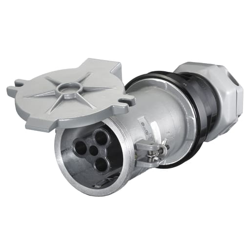 Hubbell Wiring Device - Hubbell HBL4200CS1W 200 Amp 600 VAC 250 VDC 3-Pole 4-Wire Style I Watertight IEC Pin and Sleeve Connector