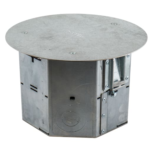 Hubbell Wiring Device - Hubbell RAFB4BASE ROUND AFB, 4-G, 6.5IN DEEP, TEMP COVER