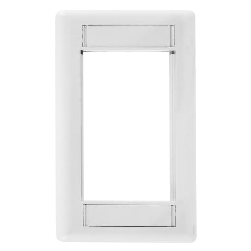 Hubbell Wiring Device - Hubbell IMF1W 1-Gang White Modular Face Plate Frame