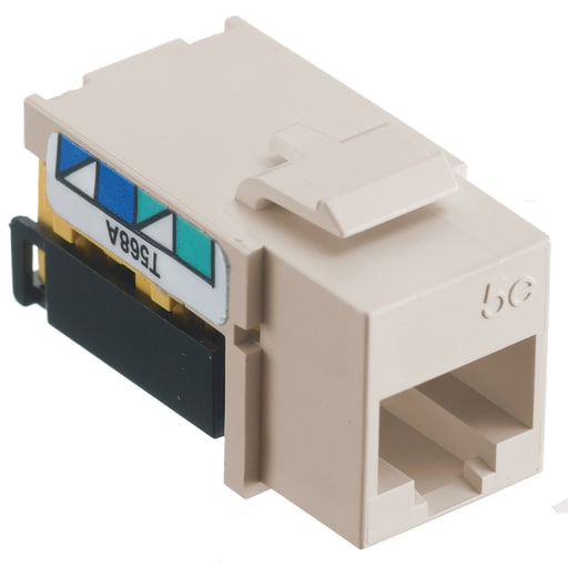 Hubbell Wiring Device - HPW NSJ5ELA JACK, NSJ,CAT5E,8POS,UN