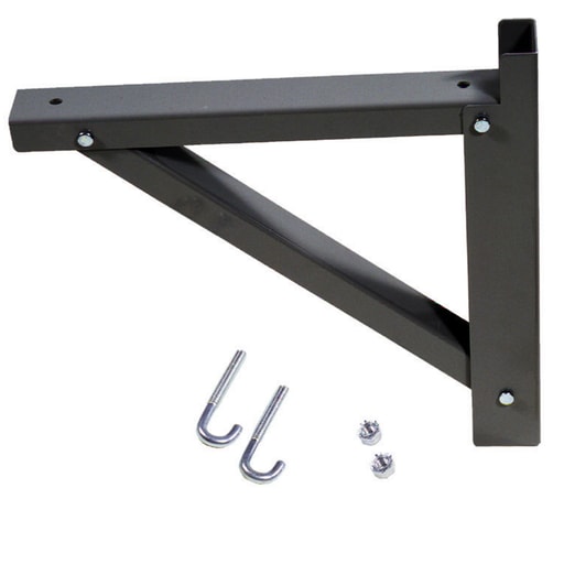 Hubbell Wiring Device - Hubbell Wiring Devices HLTSB12B 12 Inch Black Ladder Tray Triangle Wall Support