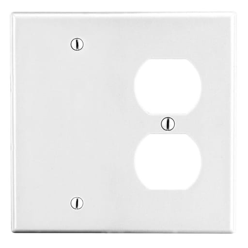 Hubbell Wiring Device - HWDK P138W WALLPLATE, 2-G, 1) DUP 1