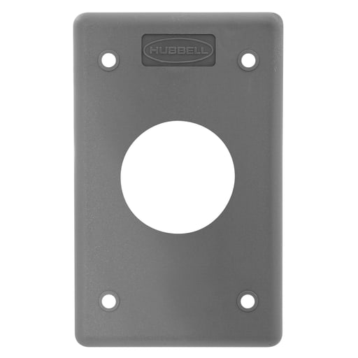 Hubbell Wiring Device - HCI HBLP7FS POB COVER PLATE, 1.40",