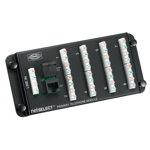 Hubbell Wiring Device - Hubbell NSOPTM8 8-Port Primary Telephone Module