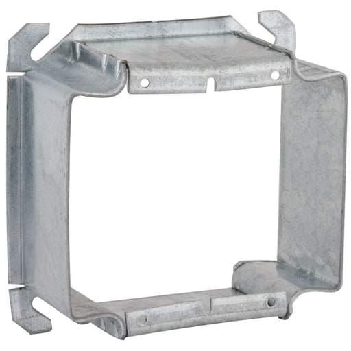 Raco Manufacturing - Raco 796 4" Square 2-Device Cover, 2" Raised