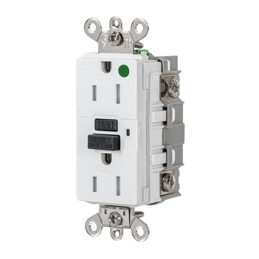 Hubbell Wiring Device - HWDK GFSG8200W 15A 125VAC INDUSTRIA