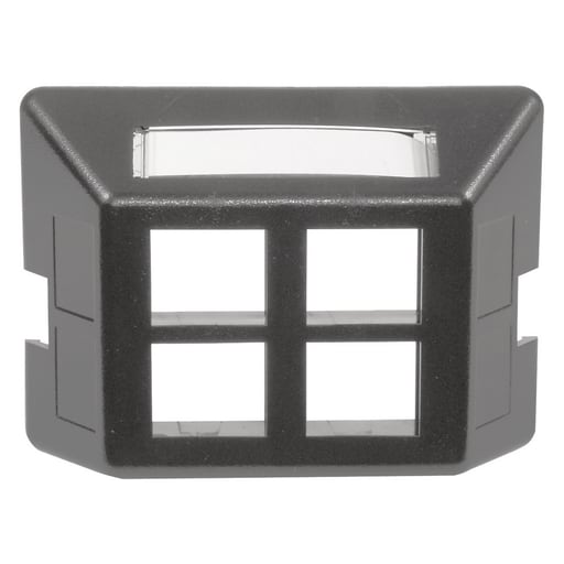 Hubbell Wiring Device - HPW FP4GY PLATE, FURNITURE,STD,4POR