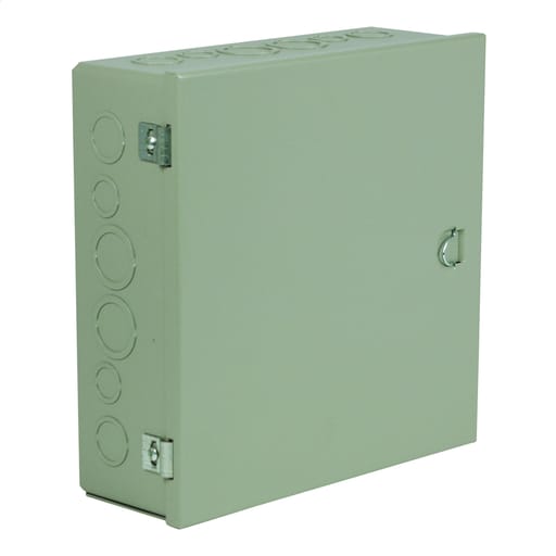 Wiegmann - Wiegmann A121206 12 x 12 x 6 Inch Gray Steel NEMA 1 Unflanged Metallic Enclosure