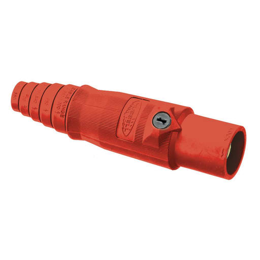 Hubbell Wiring Device - Hubbell HBL400MR 400 Amp 600 VAC 250 VDC 1-Pole Red Male Plug