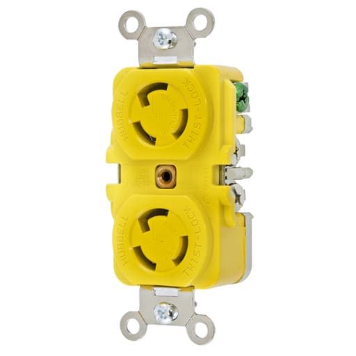 Hubbell Wiring Device - HWDK HBL47CM00 LKG DUP RCPT, CM, 15