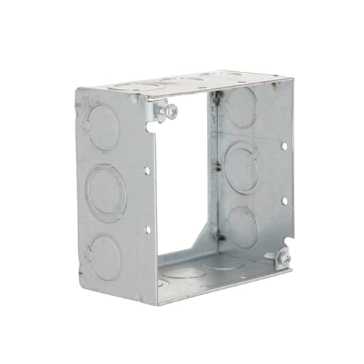 Raco Manufacturing - Raco 207 4" Square Extension Ring, Welded, 2-1/8" Deep, Six 1/2 and Six 3/4" KO's
