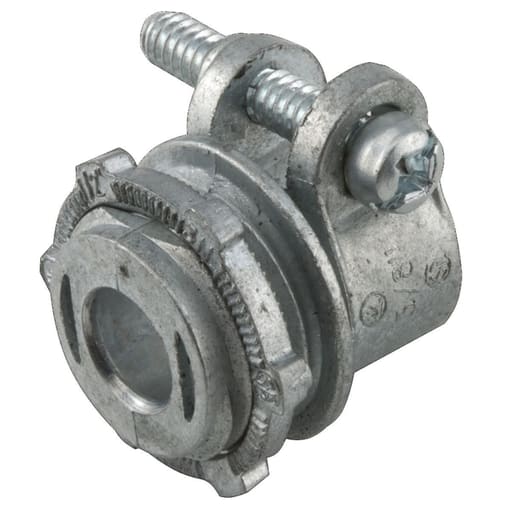 Raco Manufacturing - Raco 2192 1/2" Flex/AC/MC Straight Squeeze Connector, Non-Insulated